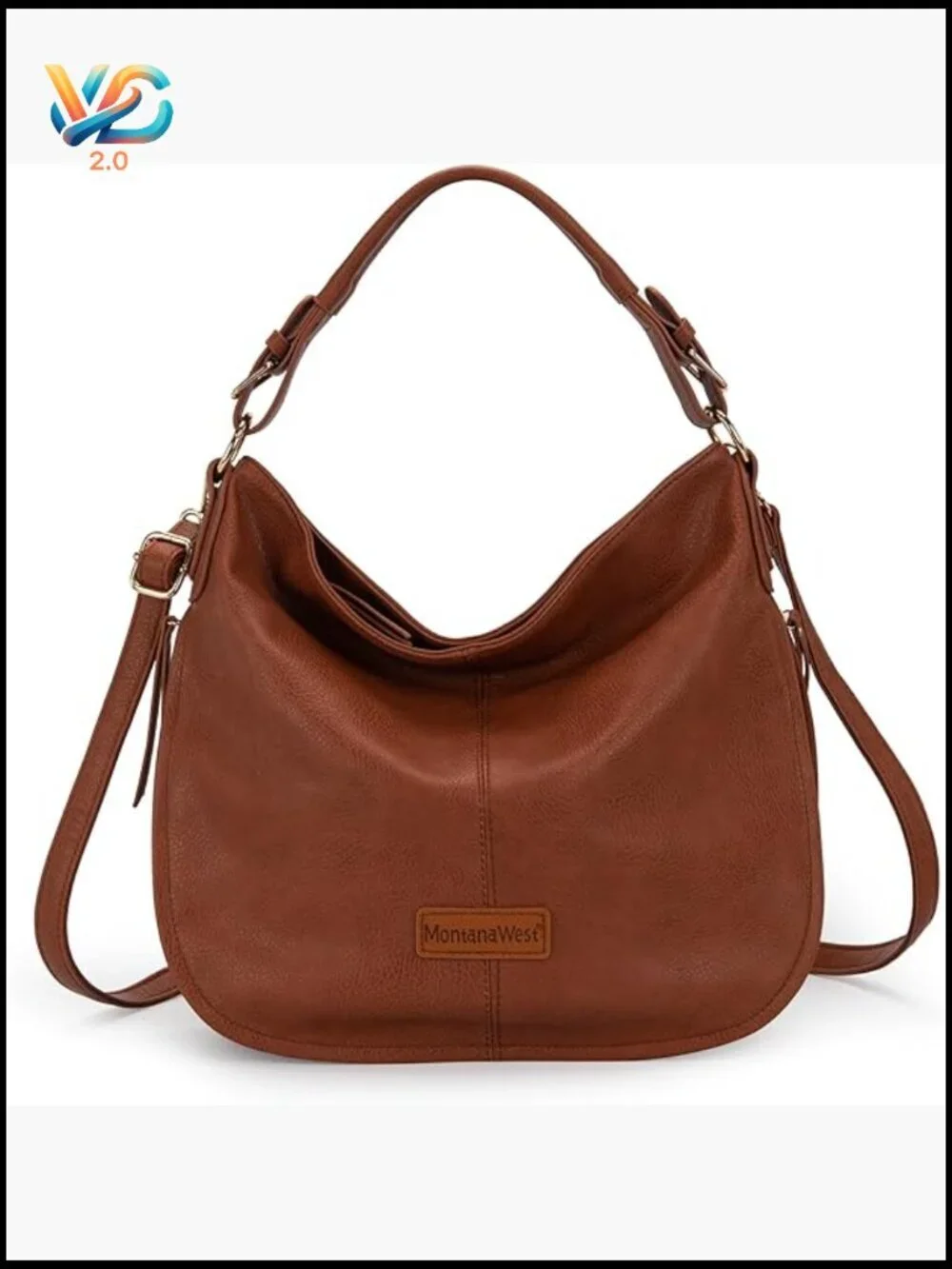Vegan Leather Hobo Shoulder Bag Crossbody Purse Handbag Tote